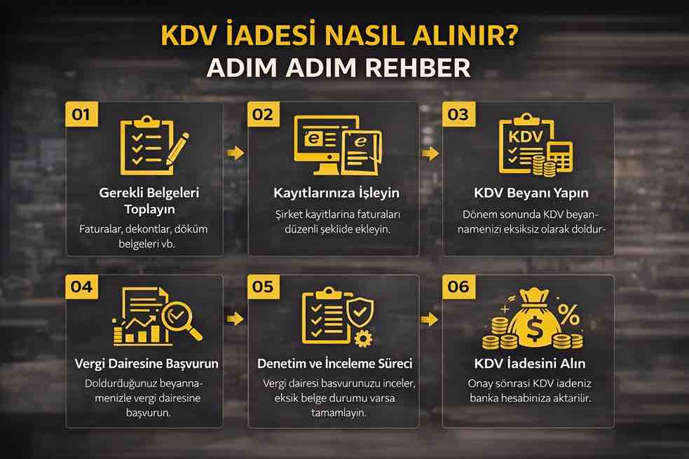 KDV İadesi Nasıl Alınır? Adım Adım Rehber